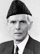 Portrait of Quaid-e-Azam Mohammad Ali Jinnah, Founder of Pakistan.